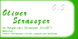 oliver strasszer business card